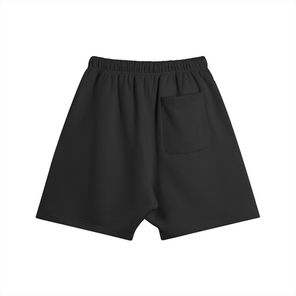 SILVER LOGO SHORTS BLACK